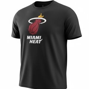 Fanatics NBA Black Miami Heat Short Sleeve Tee